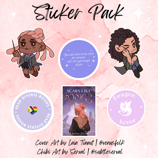 Scars Like Wings Sticker Pack