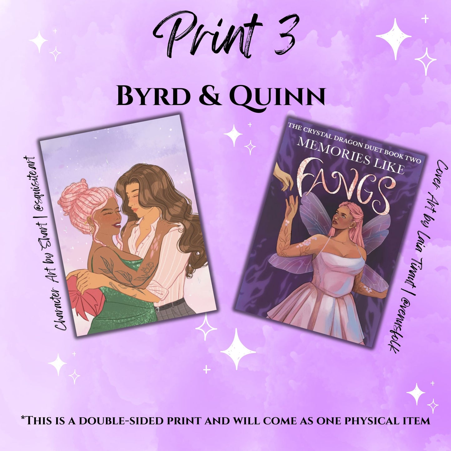 Memories Like Fangs Signed Paperback + Art Pack Bundle