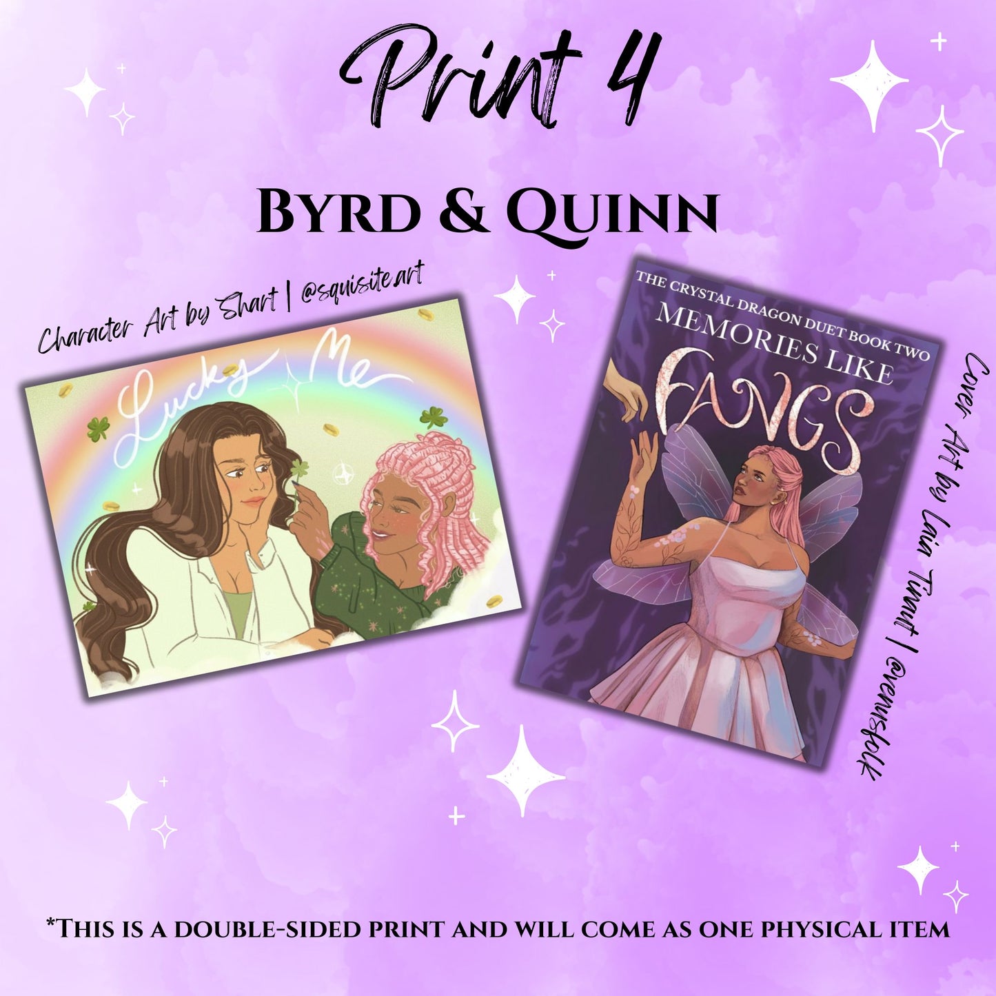 Memories Like Fangs Signed Paperback + Art Pack Bundle