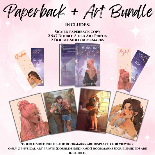 Scars Like Wings | Signed Paperback + Art Pack Bundle
